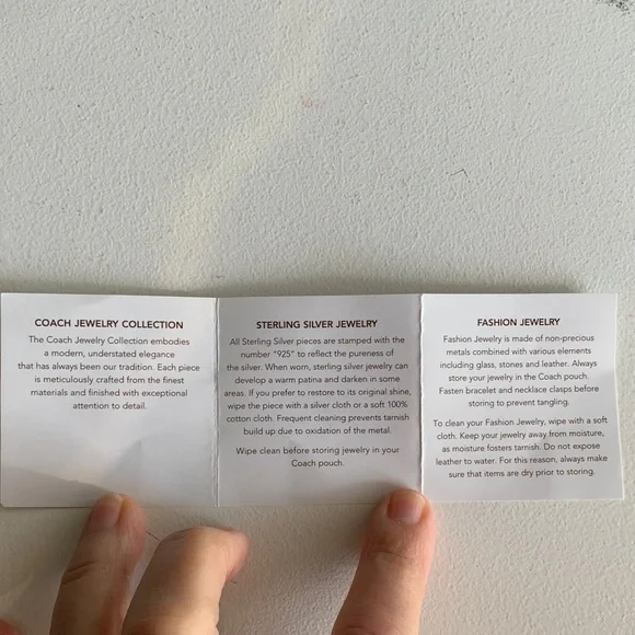 Coach Earrings Gold Tone and Purple Crystal/Glass Studs - Picture 15 of 17